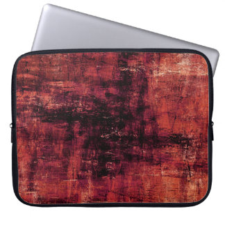 Abstract donkerkleurig surfaceabstract, gerijpt, k laptop sleeve