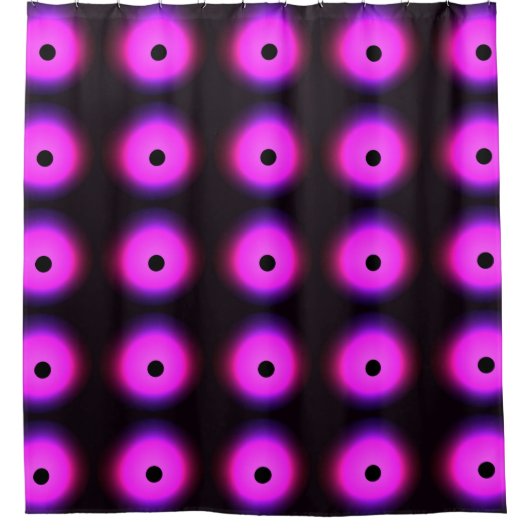 Abstract donkerroze: gloeiend naadloos douchegordijn (Voorkant)