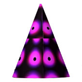 Abstract donkerroze: gloeiend naadloos feesthoedjes (Achterkant)