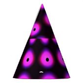 Abstract donkerroze: gloeiend naadloos feesthoedjes (Links)
