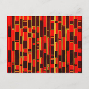 Abstract door Afrikaanse textiel geïnspireerd Briefkaart