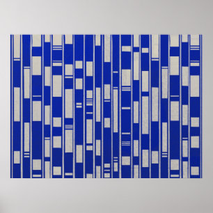 Abstract door Afrikaanse textiel geïnspireerd Poster