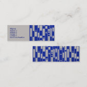 Abstract door Afrikaanse textiel geïnspireerd - V2 Mini Visitekaartje (Voorkant / Achterkant)