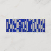 Abstract door Afrikaanse textiel geïnspireerd - V2 Mini Visitekaartje (Achterkant)