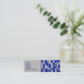 Abstract door Afrikaanse textiel geïnspireerd - V2 Mini Visitekaartje (Staand voorkant)