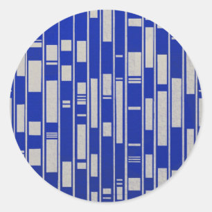 Abstract door Afrikaanse textiel geïnspireerd - V2 Ronde Sticker