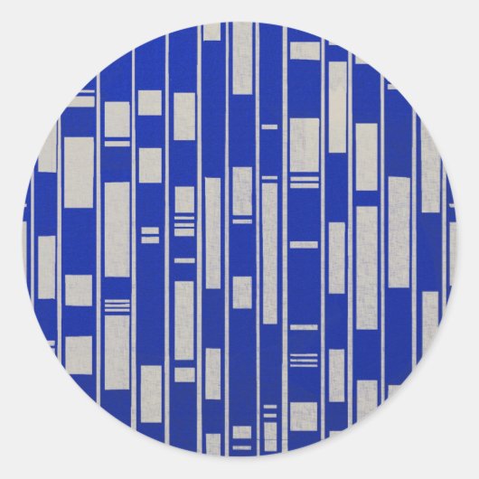 Abstract door Afrikaanse textiel geïnspireerd - V2 Ronde Sticker (Voorkant)