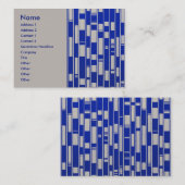 Abstract door Afrikaanse textiel geïnspireerd - V2 Visitekaartje (Voorkant / Achterkant)