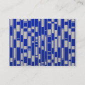 Abstract door Afrikaanse textiel geïnspireerd - V2 Visitekaartje (Achterkant)