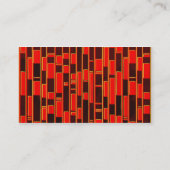 Abstract door Afrikaanse textiel geïnspireerd Visitekaartje (Achterkant)