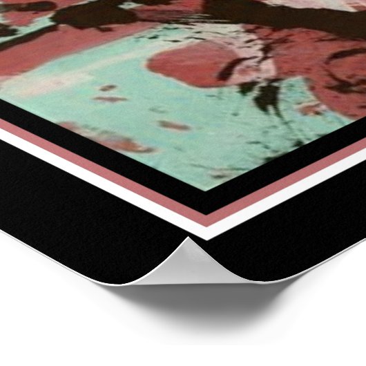 Abstract door Chimpansee "Congo" ca. 1950 Poster (Hoek)