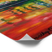 Abstract dorp Cityscape XX Poster (Hoek)