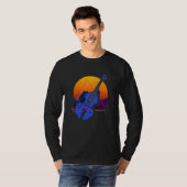 Abstract Double Bass Jazz Musician Contrabass Play T-shirt (Voorkant volledig)