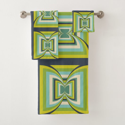 Abstract douchegordijn bad handdoek (Insitu)