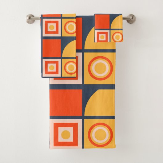 Abstract douchegordijn bad handdoek (Insitu)