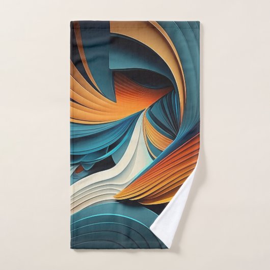 abstract douchegordijn handdoek (Handdoek)