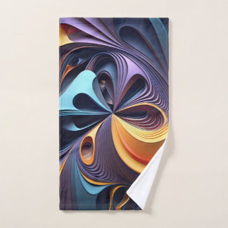 abstract douchegordijn handdoek