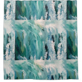 Abstract douchergordijn douchegordijn (Voorkant)