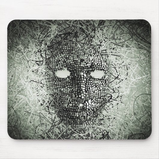 Abstract draadmasker muismat (Voorkant)
