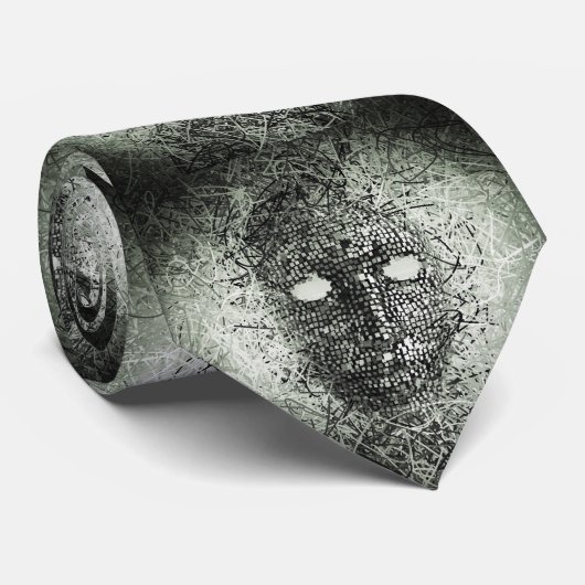 Abstract draadmasker stropdas (Opgerold)