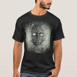Abstract draadmasker t-shirt