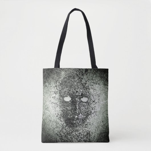 Abstract draadmasker tote bag (Voorkant)