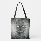 Abstract draadmasker tote bag (Achterkant)