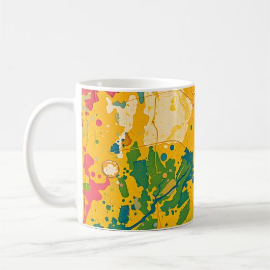 Abstract Draaiend Koffiemok (Links)