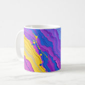 Abstract Draaiend Koffiemok (Voorkant links)