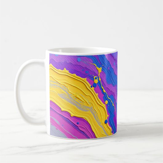 Abstract Draaiend Koffiemok (Links)