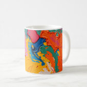 Abstract Draaiend Koffiemok (Voorkant rechts)