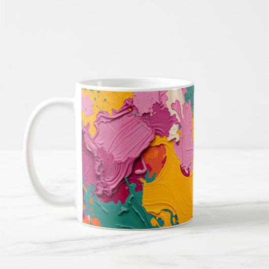 Abstract Draaiend Koffiemok (Links)