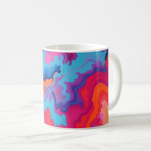 Abstract Draaiend Koffiemok (Voorkant rechts)