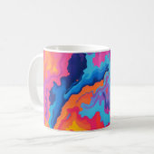 Abstract Draaiend Koffiemok (Voorkant links)