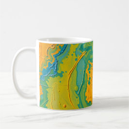 Abstract Draaiend Koffiemok