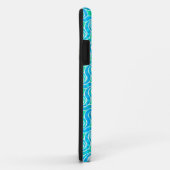 Abstract draaipatroon - Blauw, Jade Green & White Case-Mate iPhone Case (Achterkant/rechts)