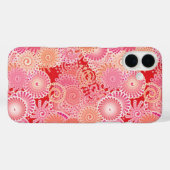 Abstract draaipatroon, roze, koraal, perzik Case-Mate iPhone case (Achterkant (horizontaal))