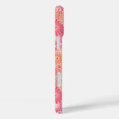 Abstract draaipatroon, roze, koraal, perzik Case-Mate iPhone case (Achterkant / Rechts)