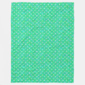 Abstract draaipatroon - tinten groen fleece deken (Voorkant)