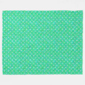 Abstract draaipatroon - tinten groen fleece deken (Voorkant (Horizontaal))