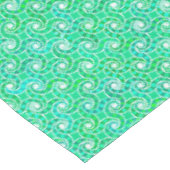 Abstract draaipatroon - tinten groen tafelkleed (Gekanteld)