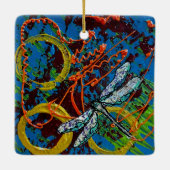 Abstract Dragonfly Ornament (Achterkant)