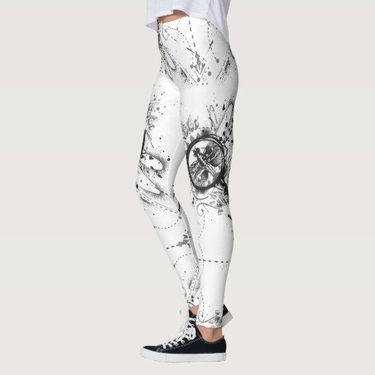 Abstract Dragonfly Pattern Yoga Leggings (Links)