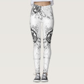 Abstract Dragonfly Pattern Yoga Leggings (Voorkant)