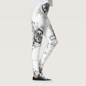 Abstract Dragonfly Pattern Yoga Leggings (Rechts)