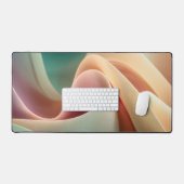 Abstract Drapery with Pastel Gradient Flow Bureaumat (Keyboard & Muis)