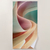 Abstract Drapery with Pastel Gradient Flow Strandlaken (Voorkant)