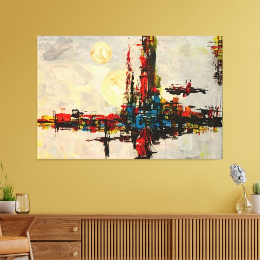 Abstract Dream Artwork Canvas Afdruk (Insitu (Woonkamer))