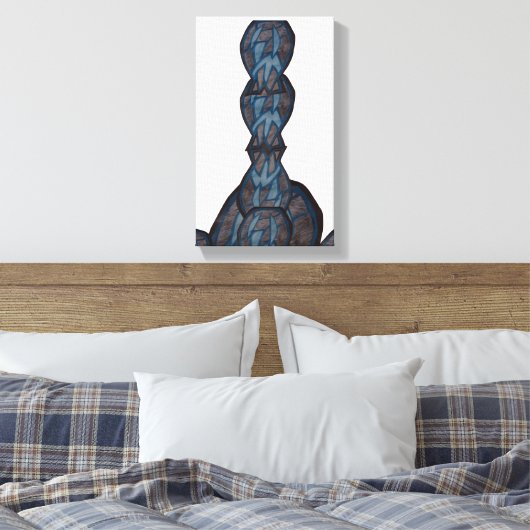 Abstract Dream Layers Canvas Afdruk (Insitu (Slaapkamer))