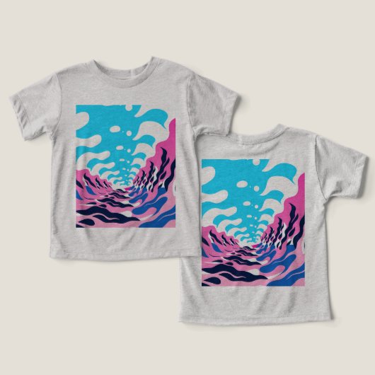 Abstract Dream Wave – Vibrant Surreal Flow (Ontwerp Voorkant & Achterkant)